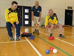 deux joueurs de Boccia de la JA